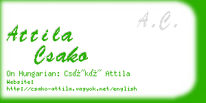 attila csako business card